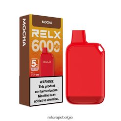 RELX Crush Pocket 6000 5% hoge nic | T04BBP25 ‎RELX Flavor Best Seller mokka