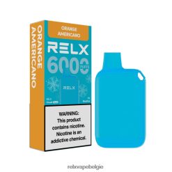 RELX Crush Pocket 6000 ijskoud | T04BBP15 ‎RELX Vape Belgie oranje amerikaanse