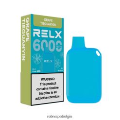 RELX Crush Pocket 6000 ijskoud | T04BBP18 ‎RELX Flavor Best Seller druif tieguanyin